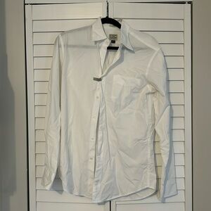 J. Crew Men’s Slim Fit Shirt White Stretch Small